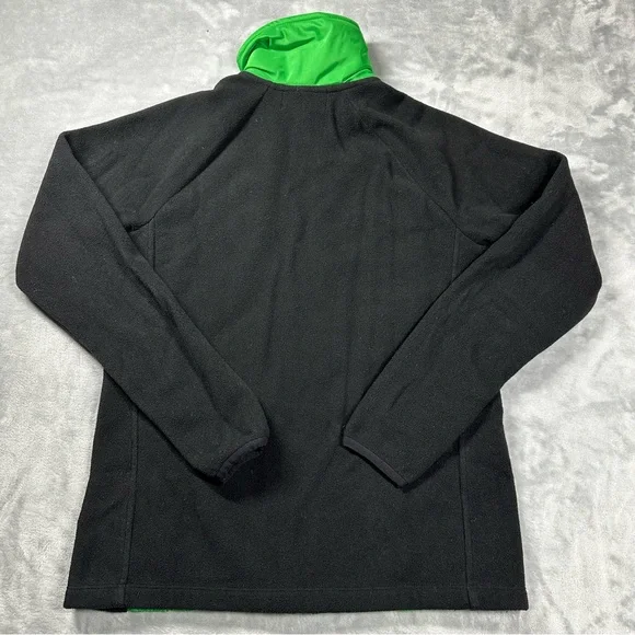 Lauren Ralph Lauren Active Quilted Fleece Zip-Up Jacket Small Green Black - Picture 2 of 15